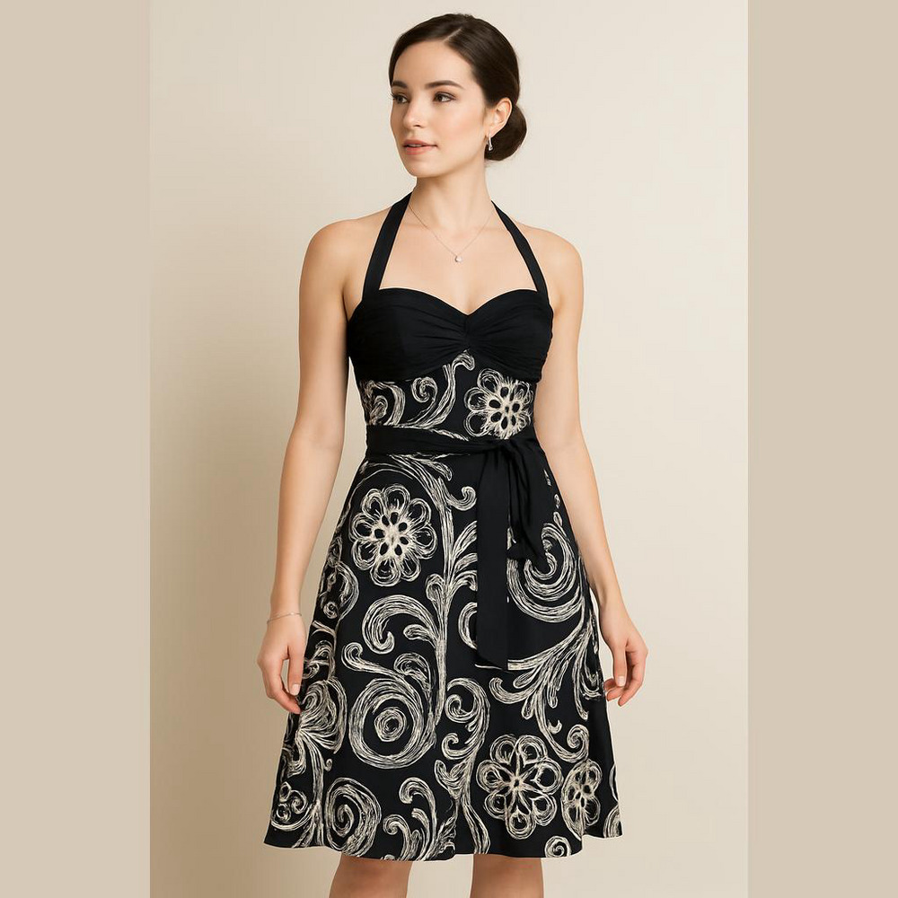 🦋 Adrianna Papell Silk Dress Size 4 NWT